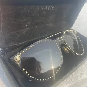 Versace | Accessories | Versace Studded Flat Top Wrap Around  display picture 2
